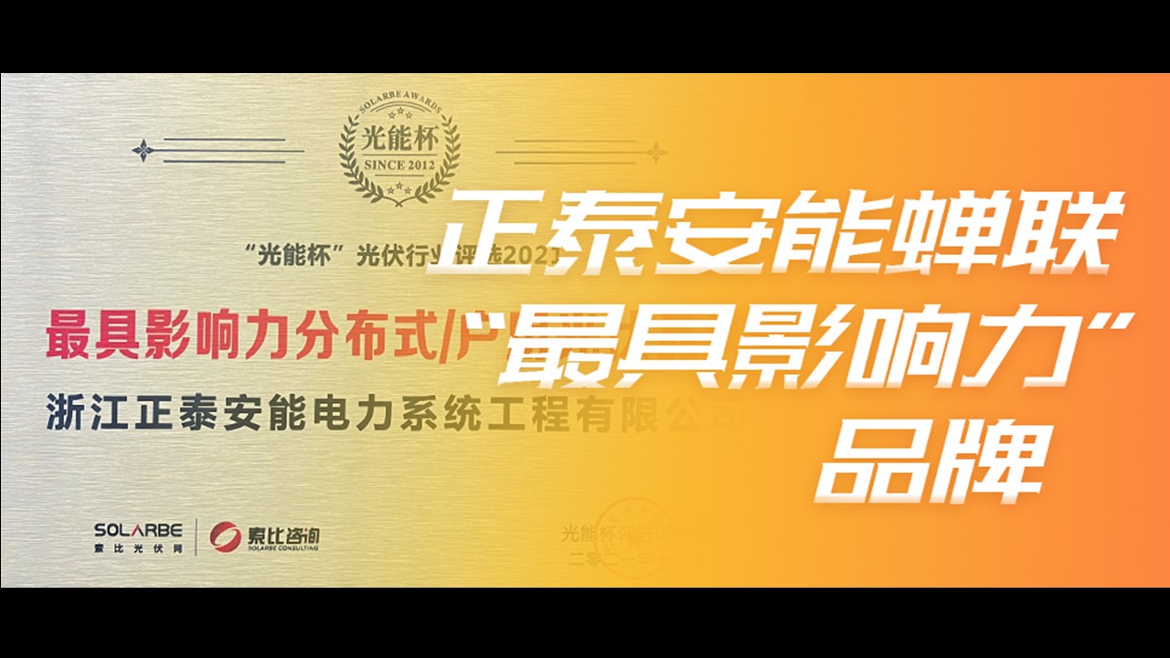 &ldquo;光能杯&rdquo;跨年分享 | 正泰安能蝉联&ldquo;最具影响力&rdquo; 品牌